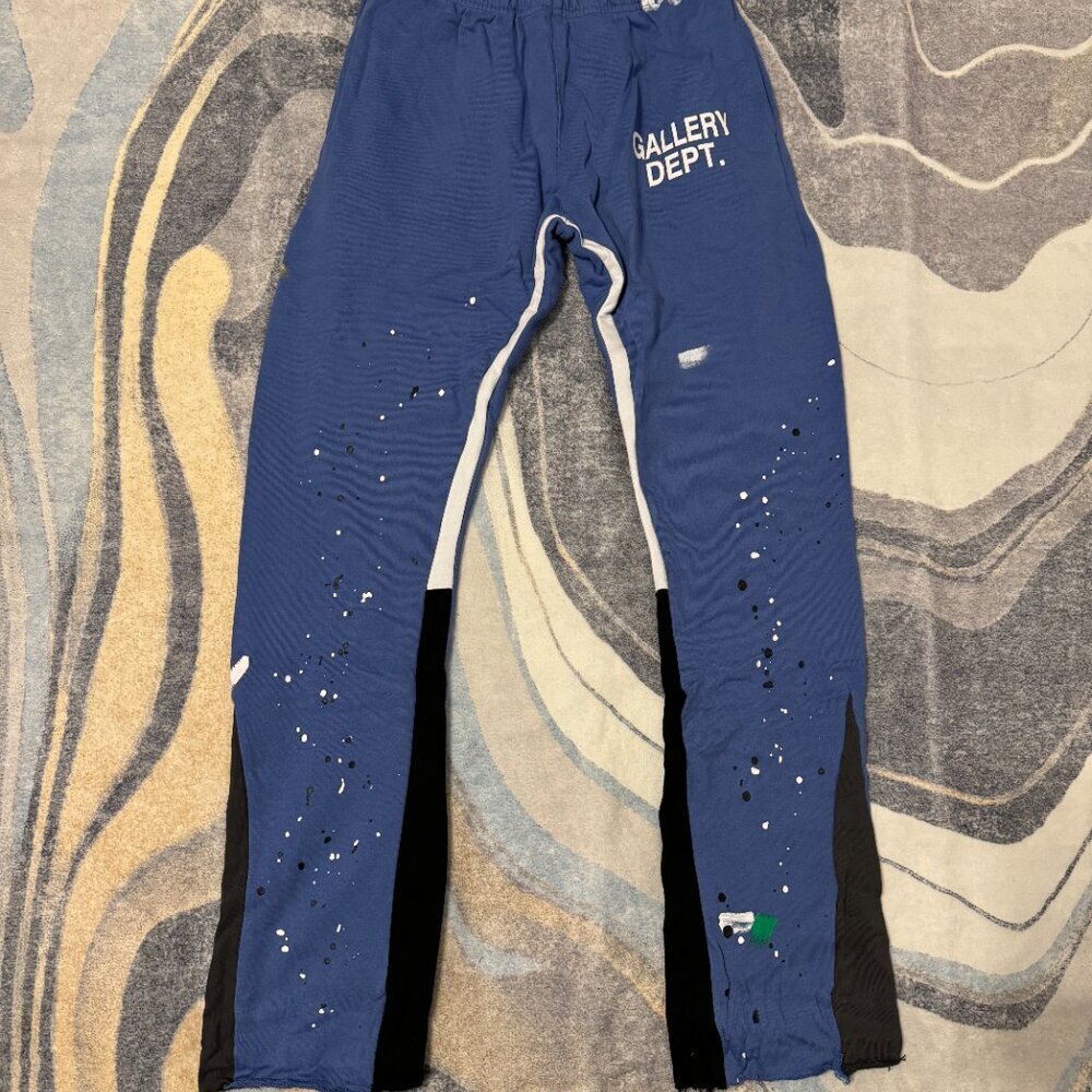 Gallery Dept Painted Flare Sweatpants Blue Size Large